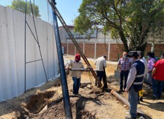 Ante Reducción de Caudal del Cutzamala en Tlalnepantla Rehabilitan Pozo de Agua