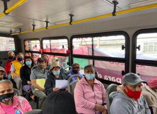 Gratuitamente Trasladaron en Tlalnepantla a Más de 300 Adultos Mayores a Módulos de Vacunación Covid-19