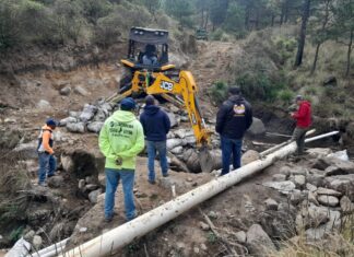 ACME Apoya con Maquinaria al Comité de Agua de San Luis Ayucan en Jilotzingo