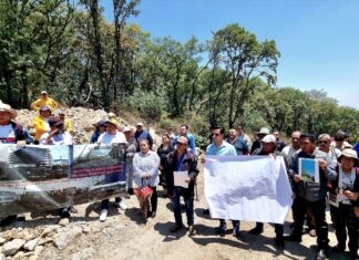 Ejidatarios de Jilotzingo defienden su territorio ante invasores de Atizapán
