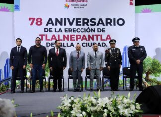 Encabeza Raciel Pérez Cruz Ceremonia del 78 Aniversario de Tlalnepantla de Villa a Ciudad